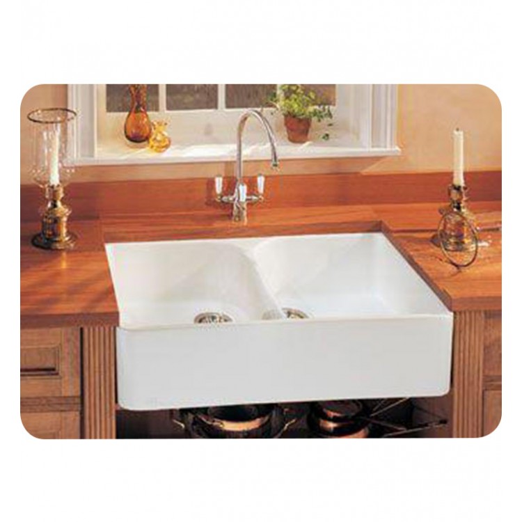 Franke Mhk720 35 Manor House 35 5 8 Double Basin Apron Front Fireclay Kitchen Sink