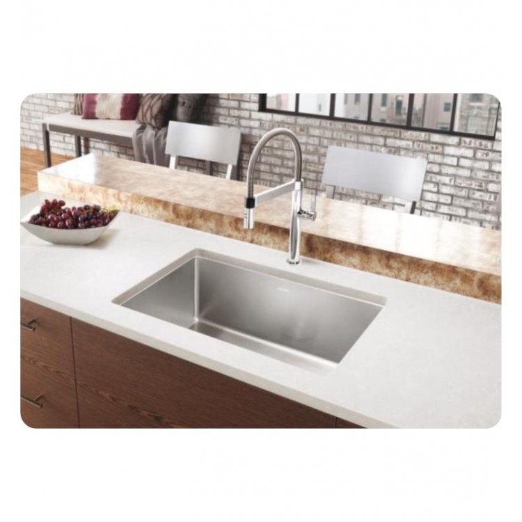 Blanco 521484 Quatrus 28 Single Bowl Undermount Stainless Steel Kitchen Sink
